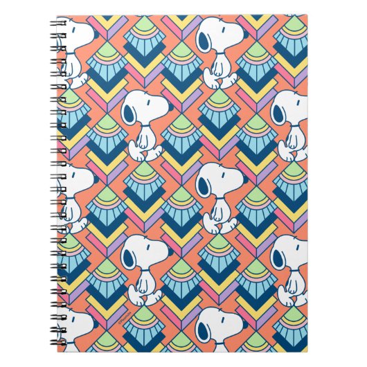 pinda's | Snoopy Deco Dreams Patroon Notitieboek (Voorkant)