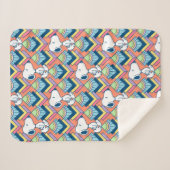 pinda's | Snoopy Deco Dreams Patroon Sherpa Deken (Voorkant (horizontaal))