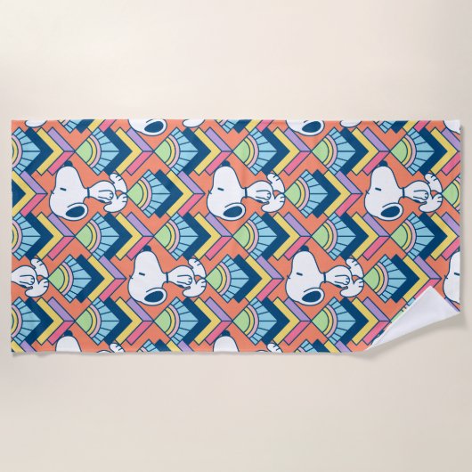 pinda's | Snoopy Deco Dreams Patroon Strandlaken (Voorkant)