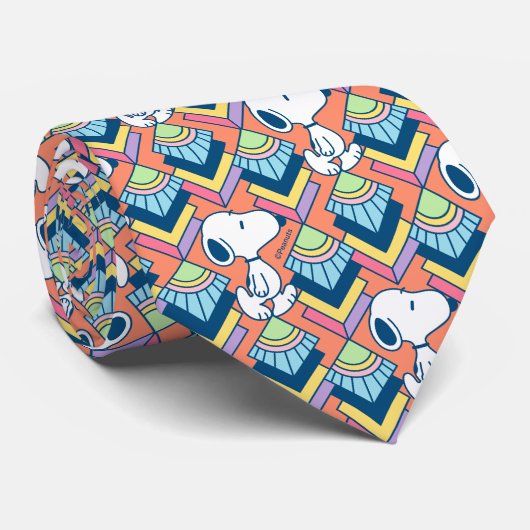 pinda's | Snoopy Deco Dreams Patroon Stropdas (Opgerold)
