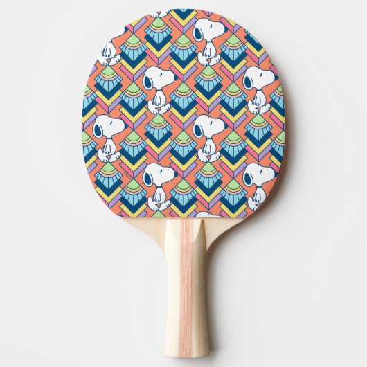 pinda's | Snoopy Deco Dreams Patroon Tafeltennisbatje (Voorkant)