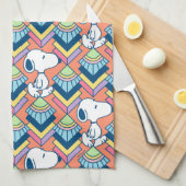 pinda's | Snoopy Deco Dreams Patroon Theedoek (Quarter Fold)