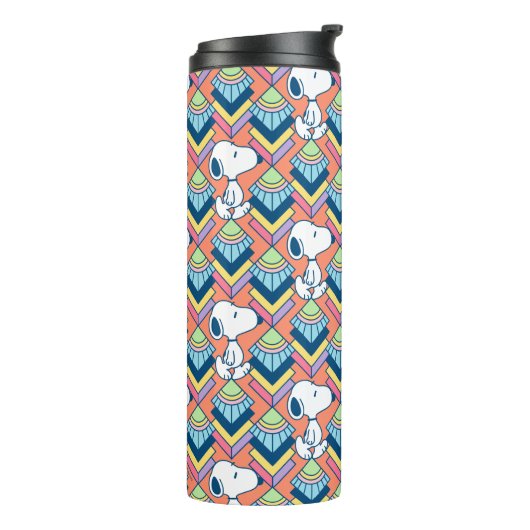 pinda's | Snoopy Deco Dreams Patroon Thermosbeker (Gedraaid links)