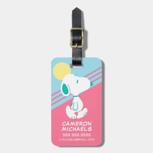pinda's | Snoopy Deco Dreams Sun Bagagelabel (Voorkant verticaal)