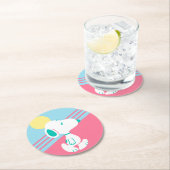 pinda's | Snoopy Deco Dreams Sun Ronde Kartonnen Onderzetter (Insitu)