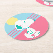 pinda's | Snoopy Deco Dreams Sun Ronde Kartonnen Onderzetter (Gebogen)