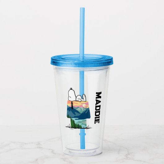 pinda's | Snoopy Dog House Go Wild Acryl Drinkbeker (Voorkant)