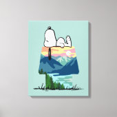 pinda's | Snoopy Dog House Go Wild Canvas Afdruk (Voorkant)