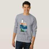 pinda's | Snoopy Dog House Go Wild Trui (Voorkant volledig)