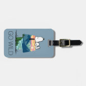 pinda's | Snoopy Dog House Sunrise Bagagelabel (Voorkant horizontaal)