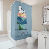 pinda's | Snoopy Dog House Sunrise Douchegordijn (In situ)