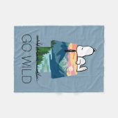 pinda's | Snoopy Dog House Sunrise Fleece Deken (Voorkant (Horizontaal))