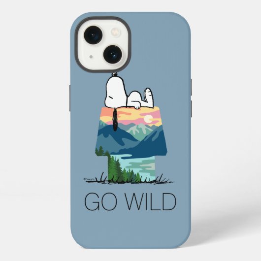 pinda's | Snoopy Dog House Sunrise iPhone Hoesje (Achterkant)