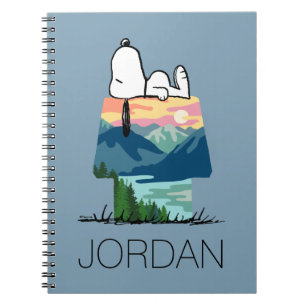 pinda's   Snoopy Dog House Sunrise   Jouw namen to Notitieboek