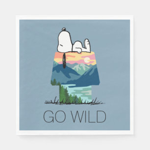 pinda's Snoopy Dog House Sunrise Servet