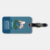pinda's | Snoopy Dog Sunset Uitzicht Bagagelabel (Achterkant horizontaal)