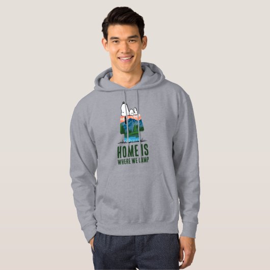 pinda's | Snoopy Dog Sunset Uitzicht Hoodie (Voorkant volledig)