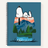 pinda's | Snoopy Dog Sunset Uitzicht Notitieboek (Voorkant)