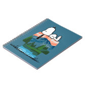 pinda's | Snoopy Dog Sunset Uitzicht Notitieboek (Linkerzijde)