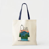 pinda's | Snoopy Dog Sunset Uitzicht Tote Bag (Voorkant)