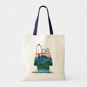 pinda's Snoopy Dog Sunset Uitzicht Tote Bag