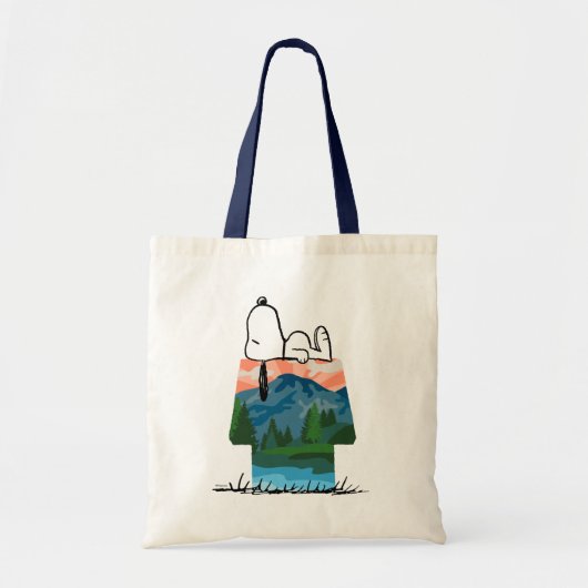 pinda's | Snoopy Dog Sunset Uitzicht Tote Bag (Voorkant)