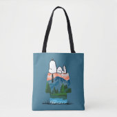 pinda's | Snoopy Dog Sunset Uitzicht Tote Bag (Voorkant)