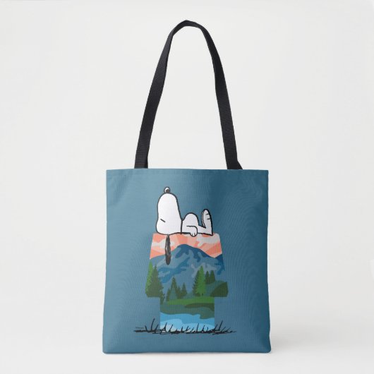 pinda's | Snoopy Dog Sunset Uitzicht Tote Bag (Voorkant)