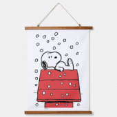 pinda's | Snoopy Doghouse Snowflakes Hangend Wandkleed (Voorkant)