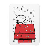 pinda's | Snoopy Doghouse Snowflakes Magneet (Verticaal)