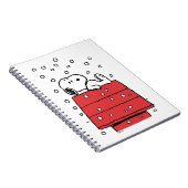pinda's | Snoopy Doghouse Snowflakes Notitieboek (Rechterzijde)