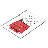 pinda's | Snoopy Doghouse Snowflakes Notitieboek (Linkerzijde)
