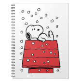 pinda's | Snoopy Doghouse Snowflakes Notitieboek (Voorkant)