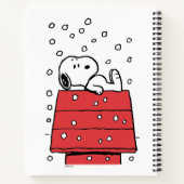 pinda's | Snoopy Doghouse Snowflakes Notitieboek (Achterkant)