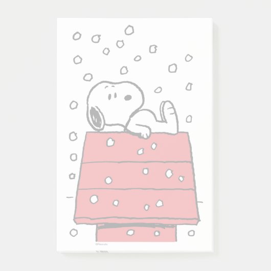 pinda's | Snoopy Doghouse Snowflakes Post-it® Notes (Voorkant)