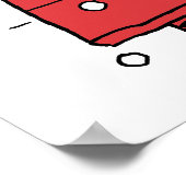 pinda's | Snoopy Doghouse Snowflakes Poster (Hoek)