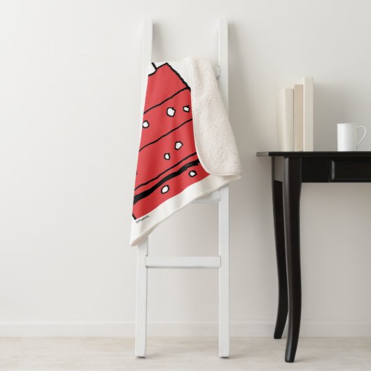 pinda's | Snoopy Doghouse Snowflakes Sherpa Deken (In situ)