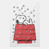 pinda's | Snoopy Doghouse Snowflakes Theedoek (Verticaal)