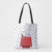pinda's | Snoopy Doghouse Snowflakes Tote Bag (Voorkant)