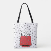 pinda's | Snoopy Doghouse Snowflakes Tote Bag (Achterkant)