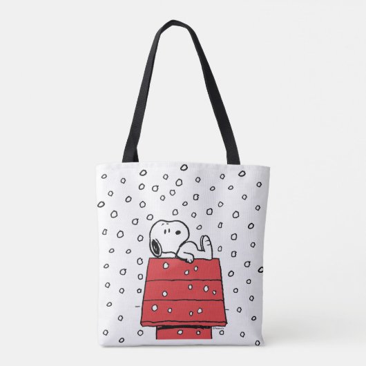 pinda's | Snoopy Doghouse Snowflakes Tote Bag (Achterkant)