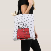 pinda's | Snoopy Doghouse Snowflakes Tote Bag (Dichtbij)
