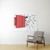 pinda's | Snoopy Doghouse Snowflakes Wandkleed (In Situ (horizontaal))