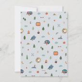 Pinda's - Snoopy | Een gelukkige camper verjaardag Bedankkaart (Achterkant)