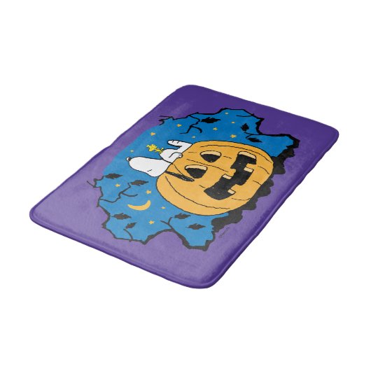 pinda's | Snoopy en Woodstock Jack-O-Lantern Badmat (Gekanteld)