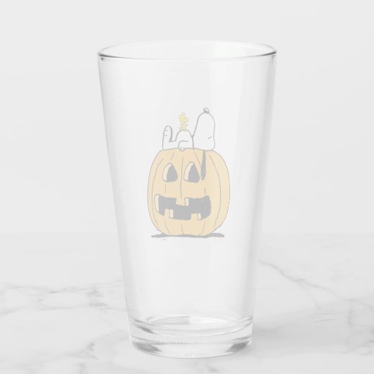 pinda's | Snoopy en Woodstock Jack-O-Lantern Glas (Achterkant)
