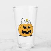 pinda's | Snoopy en Woodstock Jack-O-Lantern Glas (Voorkant)