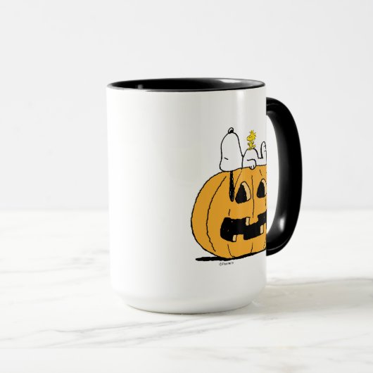 pinda's | Snoopy en Woodstock Jack-O-Lantern Mok (Voorkant rechts)