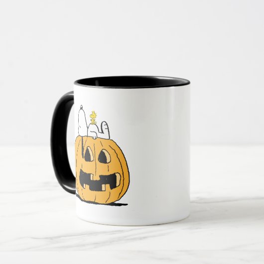 pinda's | Snoopy en Woodstock Jack-O-Lantern Mok (Voorkant links)