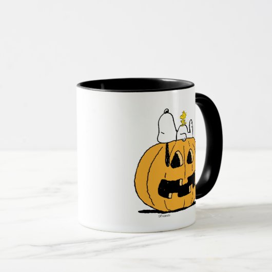 pinda's | Snoopy en Woodstock Jack-O-Lantern Mok (Voorkant rechts)